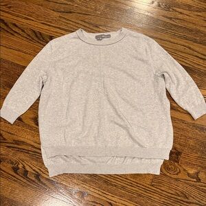 360 Sweater Light Gray Crewneck Pullover